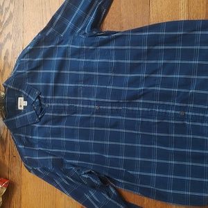 3/$15 | Haggar Clothing Men's Dress Shirt Blue Paid Size XL